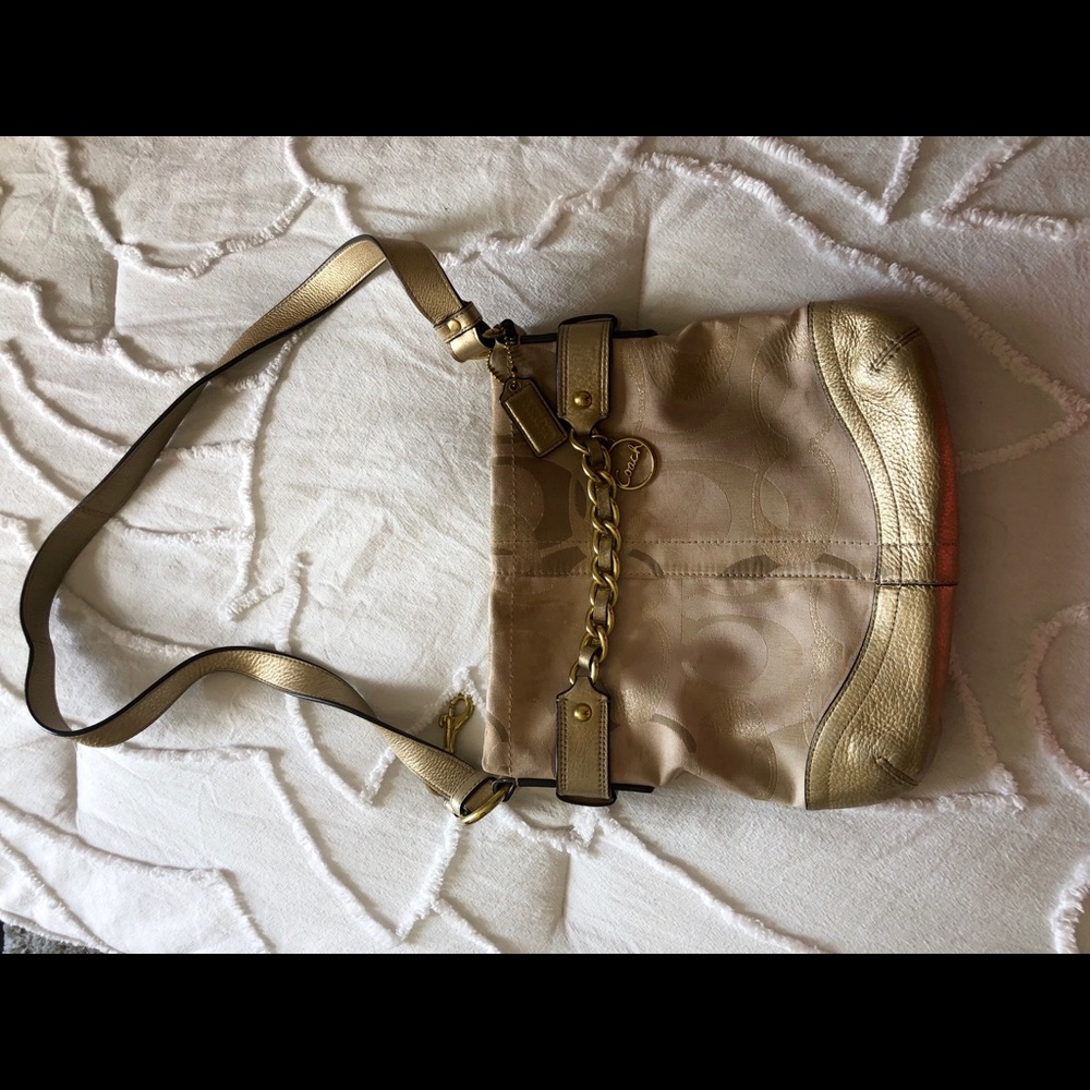 Gold Coach Bag